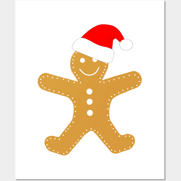 GINGERBREAD Man Christmas Cookie Wall Art by SartorisArt1